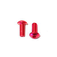 WIAN Bike and Parts Aluminium Schrauben M5x12mm pink, 2 Stück