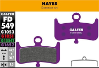 Galfer GALFER Brake Pad FD549 E-Bike "Hayes Dominion A4", violett