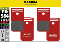 Galfer GALFER Brake Pad FD584 Advanced "Magura Gustav Pro", rot