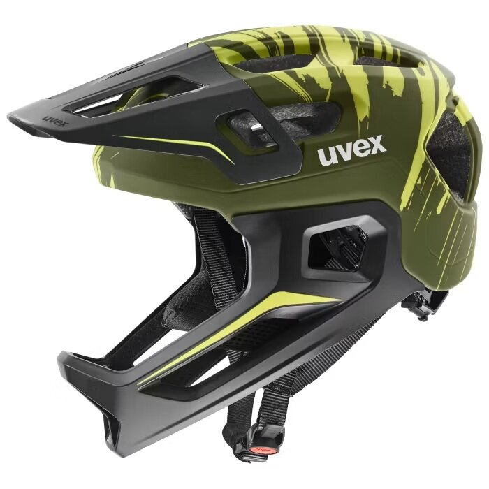 Uvex UVEX React Jr. Fullface dark olive matt, Grösse 52-56cm