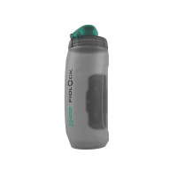 Fidlock TWIST Trinkflasche 590 ml antibakteriell mit Bottle Connector OHNE TWIST Bike Base. Transparent Black.
