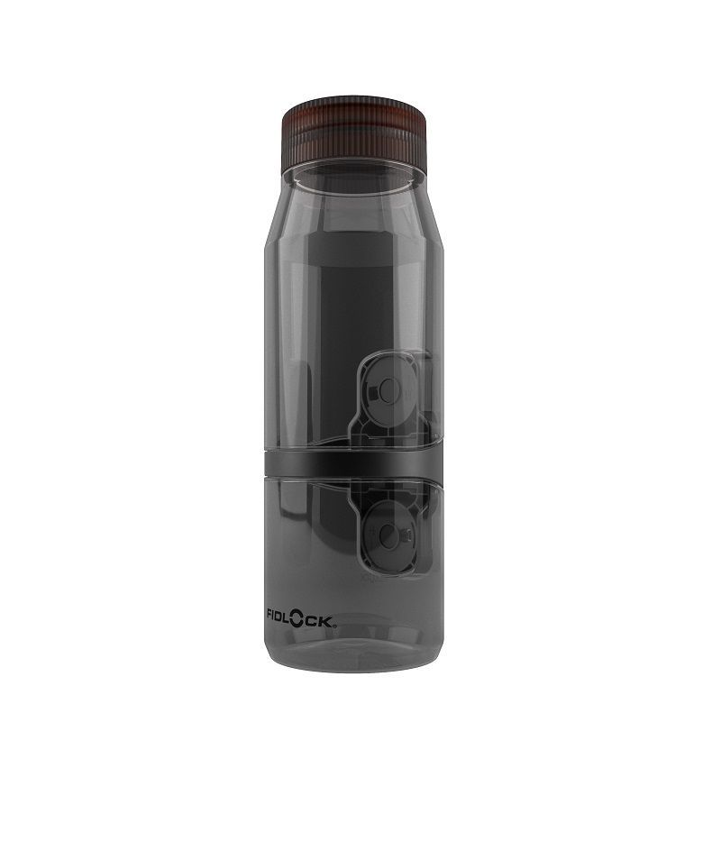 Fidlock Ersatz-Trinkflasche 700 ml Life mit Flaschenadapter Bottle Connector. Clear Black.