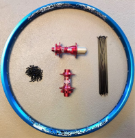 Reverse / Alexrims Laufrad Set 26" blD-rot