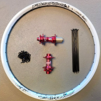 Reverse / Alexrims Laufrad Set 26" wssD-rot