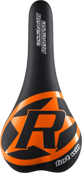 Reverse Components REVERSE Saddle "Fort Will Style" black/orange CrMo Rail