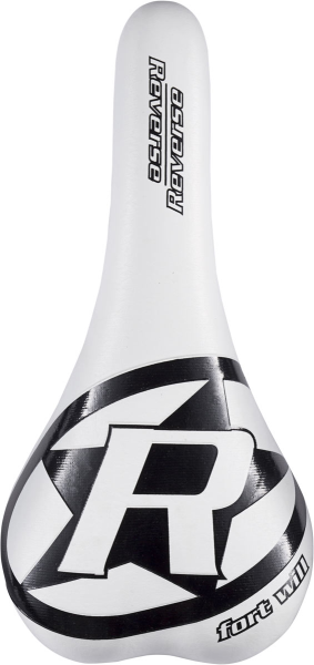 Reverse Components REVERSE Saddle "Fort Will Style" white/black CrMo Rail
