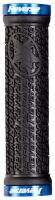 Reverse Components REVERSE Grip "Stamp" black / Clamp rings blue, schwarz / blau