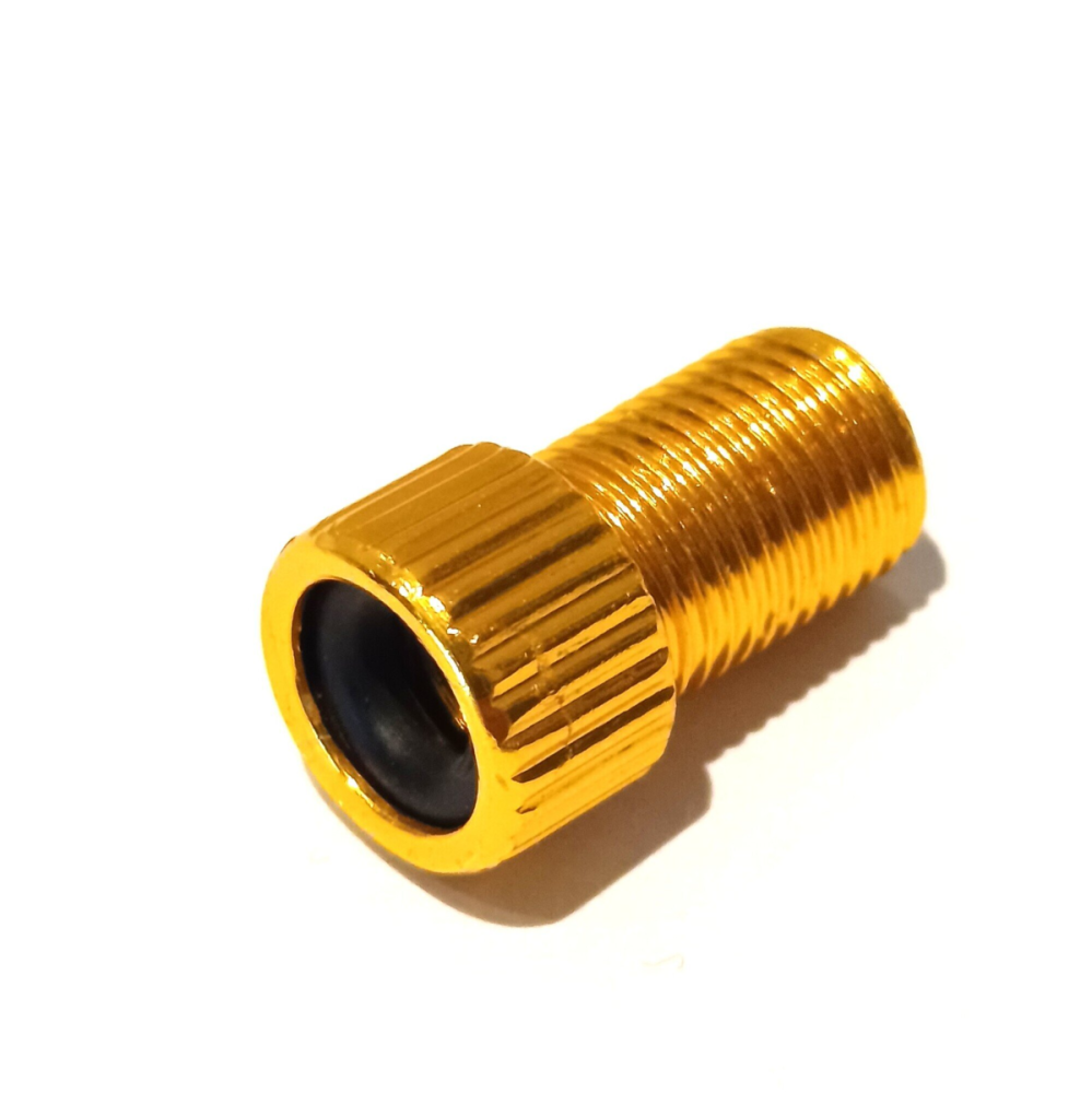 WIAN Bike and Parts Presta Ventil Aufsatz / Pumpaufsatz / Ventiladapter, gold