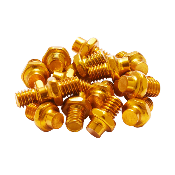 Reverse Components REVERSE Pedal Pin Alloy for Escape gold 16pc