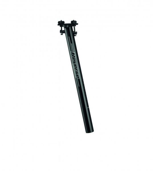 Reverse Components REVERSE Seatpost black-line "black polish" Ø30.9 / 400mm, schwarz, 30.9mm