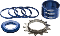 Reverse Components REVERSE Single Speed Kit with 7 Spacer, 13T Cog dark-blue, dunkel blau
