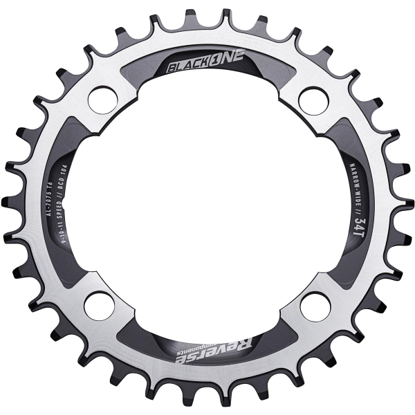 Reverse Components REVERSE Chainring "Black One" Narrow Wide 34T, schwarz