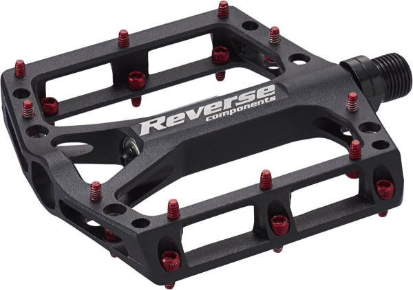 Reverse Components REVERSE Pedal "Black one" black / red 325g, schwarz / rot
