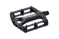 Reverse Components REVERSE Pedal "Black one" black / purple 325g, schwarz / lila