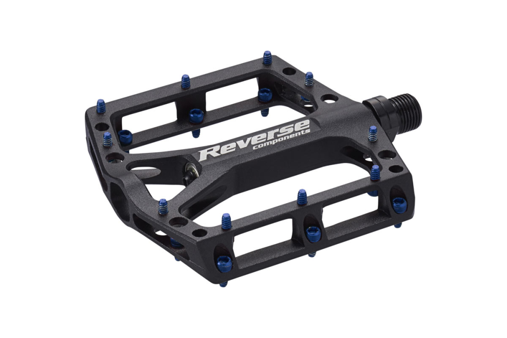 Reverse Components REVERSE Pedal "Black one" black / dark blue 325g, schwarz / blau