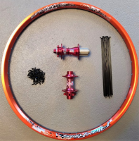 Reverse / Alexrims Laufrad Set 26" orD-rot