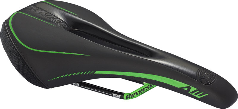 Reverse Components REVERSE Saddle AM Ergo black/green, schwarz/neongrün