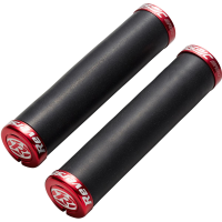 Reverse Components REVERSE Grip "Seismic ERGO Ø34mm" black / Clamp rings red
