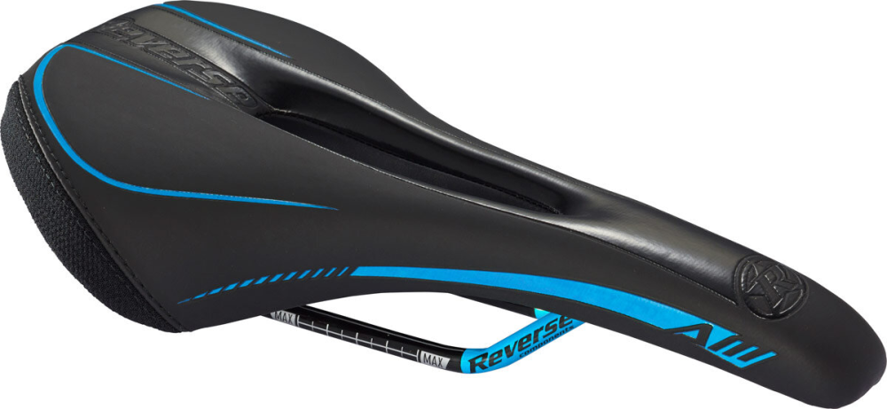 Reverse Components REVERSE Saddle AM Ergo black/light blue, schwarz/hellblau