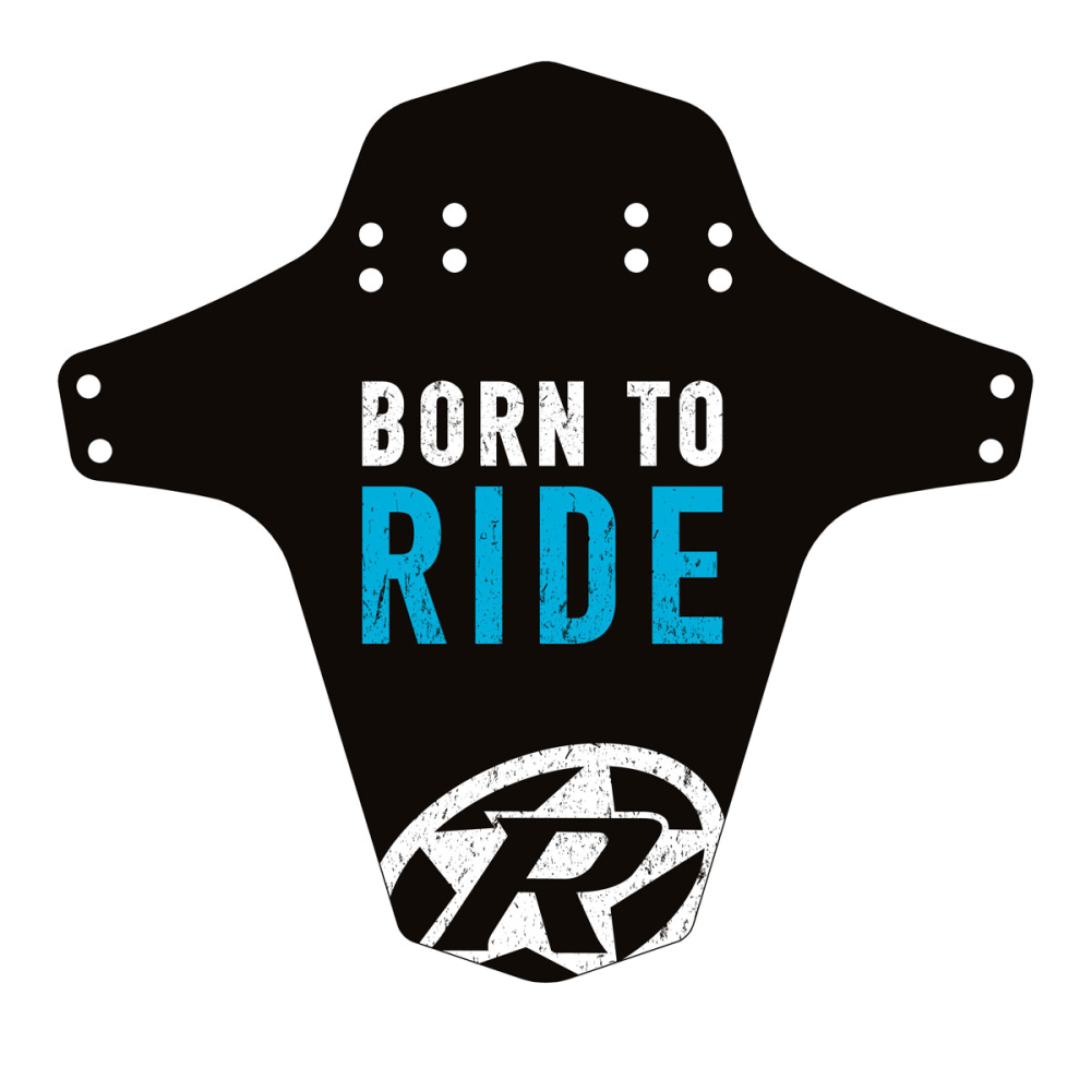 Reverse Components REVERSE "Mud Fender" Born to Ride light- blue, 267 x 251 mm (Breite x Höhe)