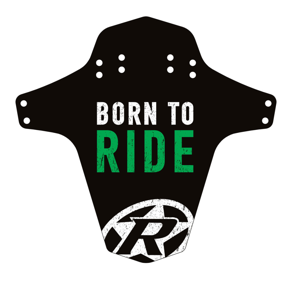 Reverse Components REVERSE "Mud Fender" Born to Ride green, 267 x 251 mm (Breite x Höhe)