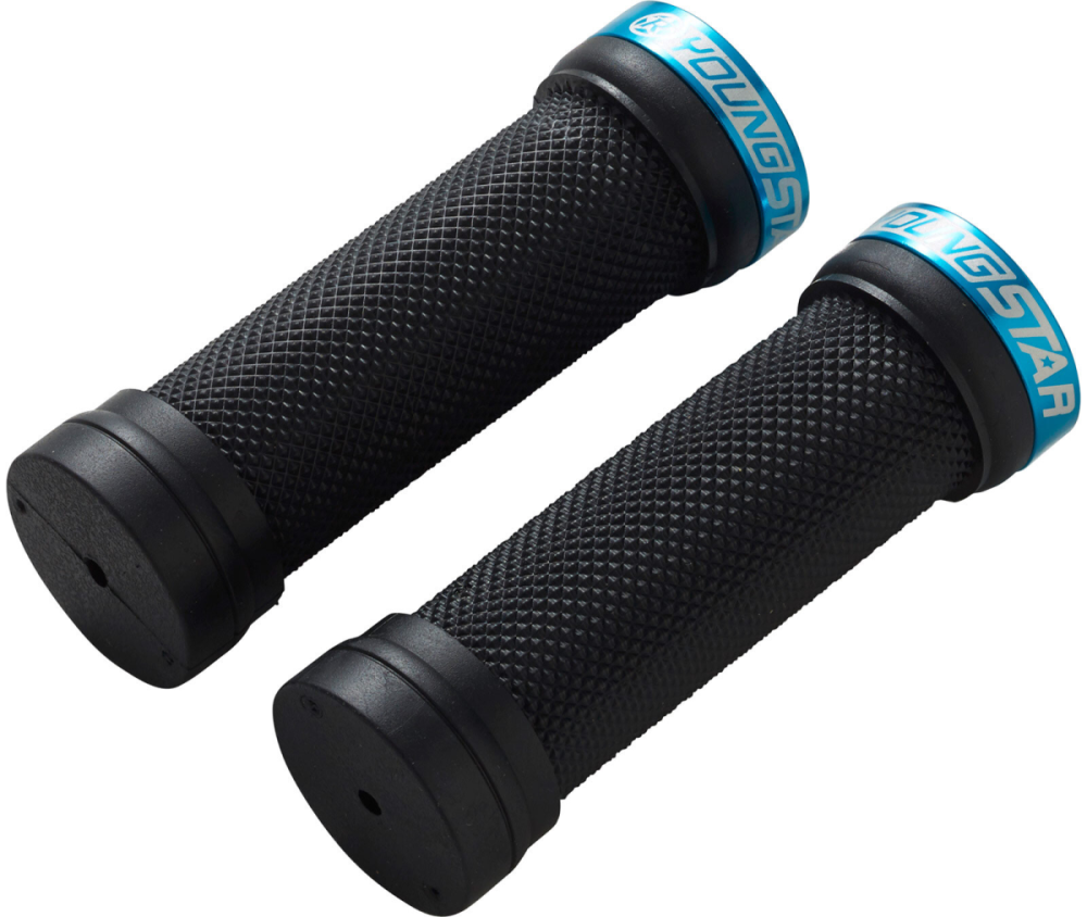 Reverse Components REVERSE Grip "Youngstar" Ø28mm black / light blue, schwarz / blau