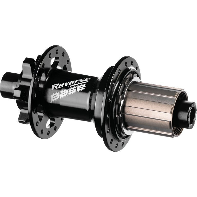 Reverse Components REVERSE Nabe Base, Hinterrad, 32 Loch, 142/12mm Shimano, schwarz