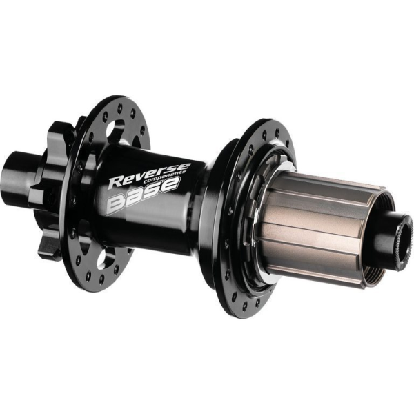 Reverse Components REVERSE Nabe Base, Hinterrad, 32 Loch, 142/12mm Shimano, schwarz