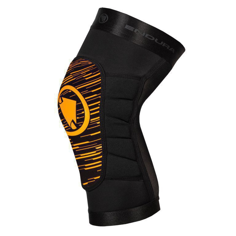 Endura ENDURA SingleTrack Lite Knie Protektor II: schwarz/orange - M-L