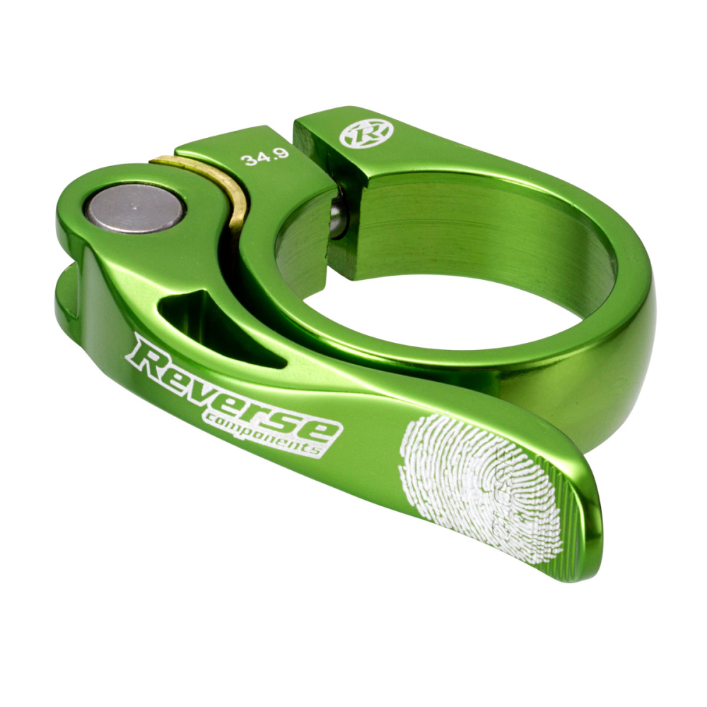 Reverse Components REVERSE Seat Clamp QR "Long Life" Ø34.9mm light-green, hellgrün