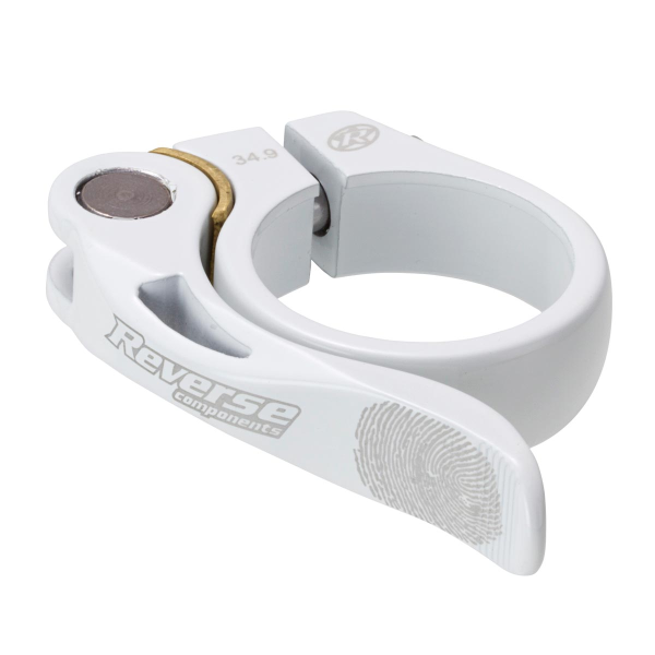 Reverse Components REVERSE Seat Clamp QR "Long Life" Ø34.9mm white, weiss