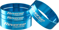 Reverse Components REVERSE Spacer Set Ultra-light 1 1/8", (2x5mm 2x10mm) hellblau