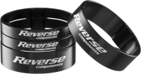 Reverse Components REVERSE Spacer Set Ultra-light 1 1/8", (2x5mm 2x10mm) schwarz