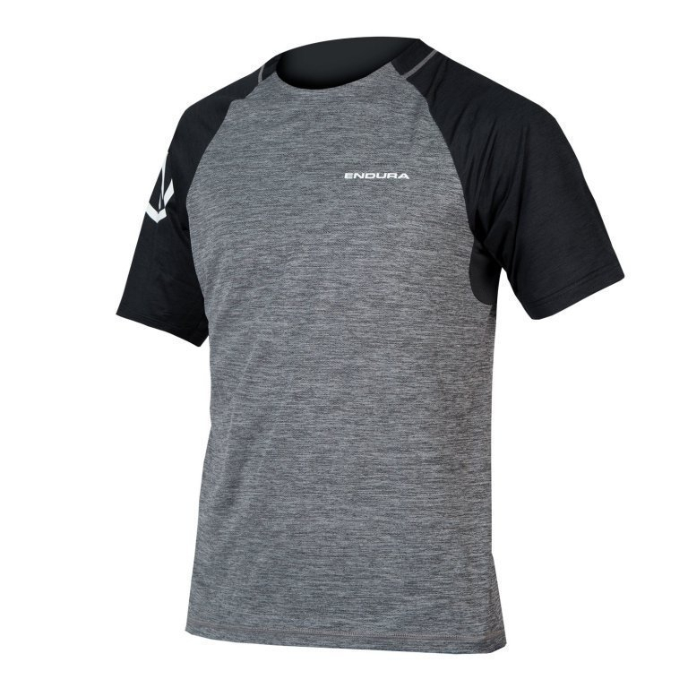 Endura ENDURA SingleTrack Trikot; zinngrau - M, grau/schwarz