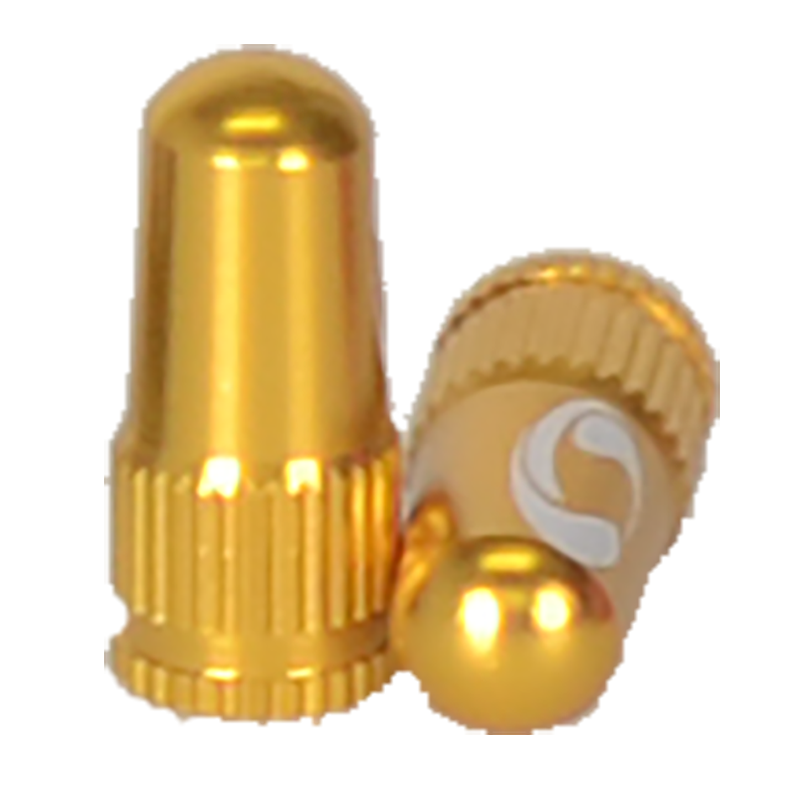 Response Ventilkappe, CNC Aluminium 6061 Presta gold Paar