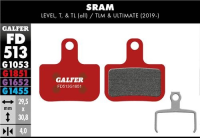 Galfer GALFER Brake Pad FD513 Advanced "SRAM Level T, TL", rot
