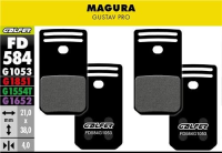 Galfer GALFER Brake Pad FD584 Performance "Magura Gustav Pro", schwarz