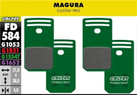 Galfer GALFER Brake Pad FD584 Pro "Magura Gustav Pro", grün