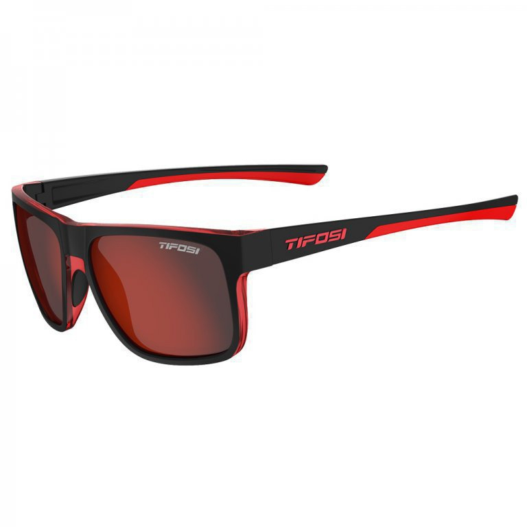 Tifosi Swick, satin black / red, red Lens