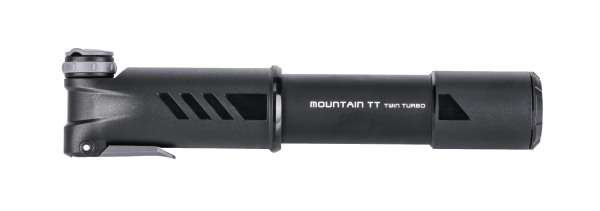 Topeak TOPEAK Mountain TT Minipumpe, schwarz Twin Turbo Technologie, 4 bar