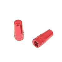 WIAN Bike and Parts Ventilkappe, CNC Aluminium Presta rot Paar