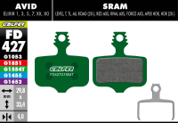 Galfer GALFER Brake Pad FD427 Pro "Avid Elixir 1,3,R,CR,X.0,Mac,XX, grün