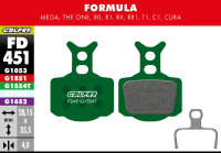 Galfer GALFER Brake Pad FD451 Pro "Formula The One / RO / R1 / RX / Mega", grün