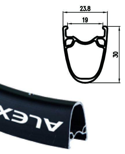 Alexrims ALEXRIMS ATD560 Disc, 700C, 24h, black