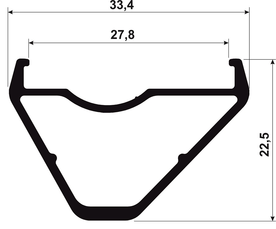 Ryde Edge 28 OS, 27.5", black, 32 Hole