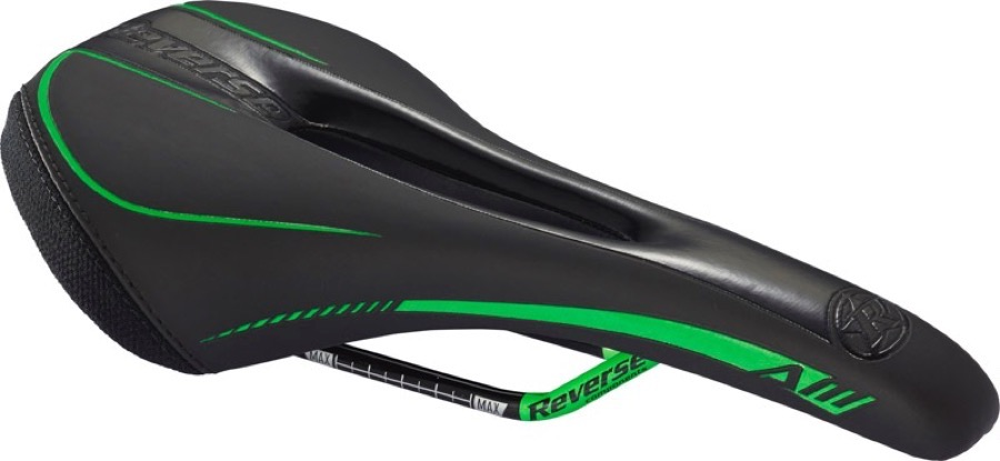 Reverse Components REVERSE Saddle AM Ergo black/green, schwarz/neongrün