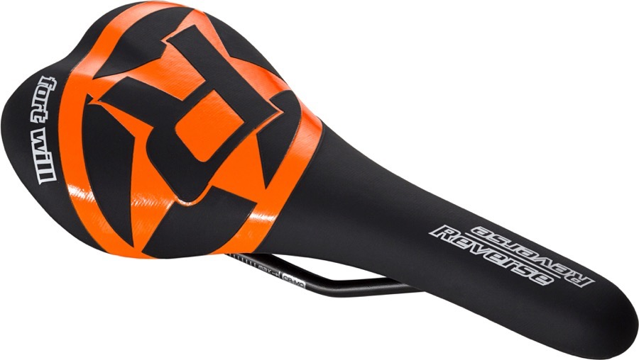 Reverse Components REVERSE Saddle "Fort Will Style" black/orange CrMo Rail