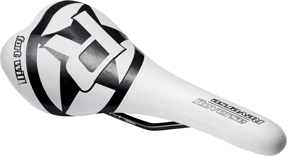 Reverse Components REVERSE Saddle "Fort Will Style" white/black CrMo Rail