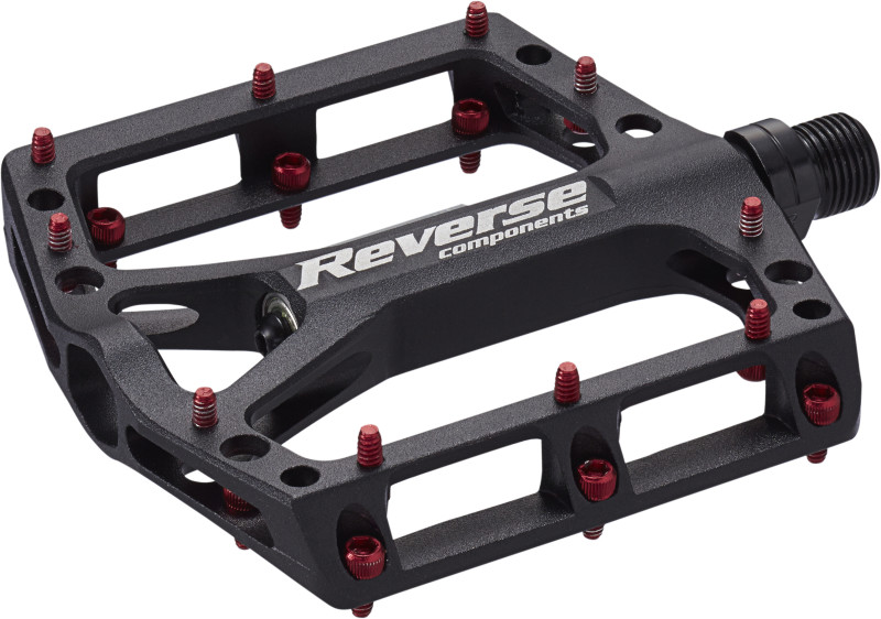 Reverse Components REVERSE Pedal "Black one" black / red 325g, schwarz / rot