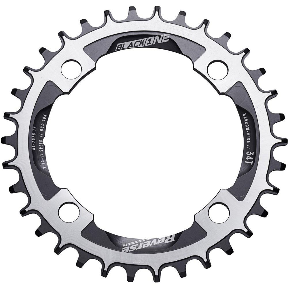Reverse Components REVERSE Chainring "Black One" Narrow Wide 32T, schwarz